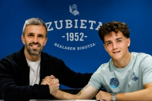 官方：皇家社会与19岁前锋达尼-迪亚斯续约至2029年