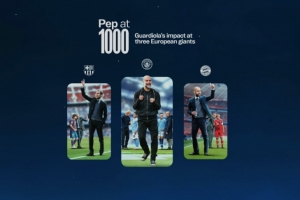 瓜迪奥拉千场史诗：从圣佩多尔泥瓦匠之子到“足球语言”重塑者