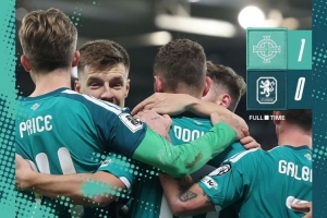 欧洲世预赛北爱尔兰1-0击败卢森堡，凭借欧国联成绩进入附加赛